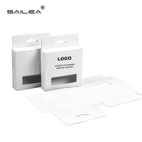 Boîte en papier recyclable faite à la main avec logo personnalisé, fenêtre en PET et doublure en éponge, forme personnalisable