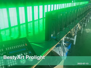 BALS88 Éclairage de scène <span class=keywords><strong>professionnel</strong></span> pour événements, puissance réelle de 250 W, Atomic 3000 Flat Led Matrix Wash RGBW Strobe Light - Product Image 2