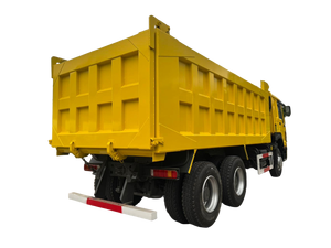 รถบรรทุกหนักมือสอง 6x4 ดีเซล เกียร์ธรรมดา พวงมาลัยซ้าย 2 ที่นั่ง ภายในห้องโดยสารสีเหลือง - Product Image 5