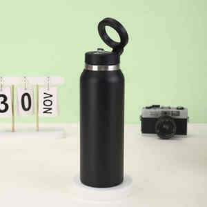 Botella de Agua Portátil de Gran Capacidad, Moderna, de Acero Inoxidable, Magnética, a Prueba de Fugas - Product Image 3