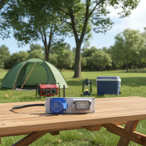 Boîtier <span class=keywords><strong>de</strong></span> distribution portable à 6 prises 16A/32A <span class=keywords><strong>monophasé</strong></span> IP67, prise intelligente WiFi avec câble <span class=keywords><strong>de</strong></span> 0,5 m pour événements extérieurs et camping - Product Image 2