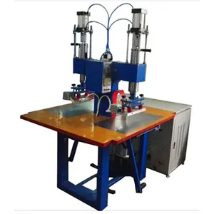 Double Heads Pedal Operating PVC PU Leather Belts embossing machine