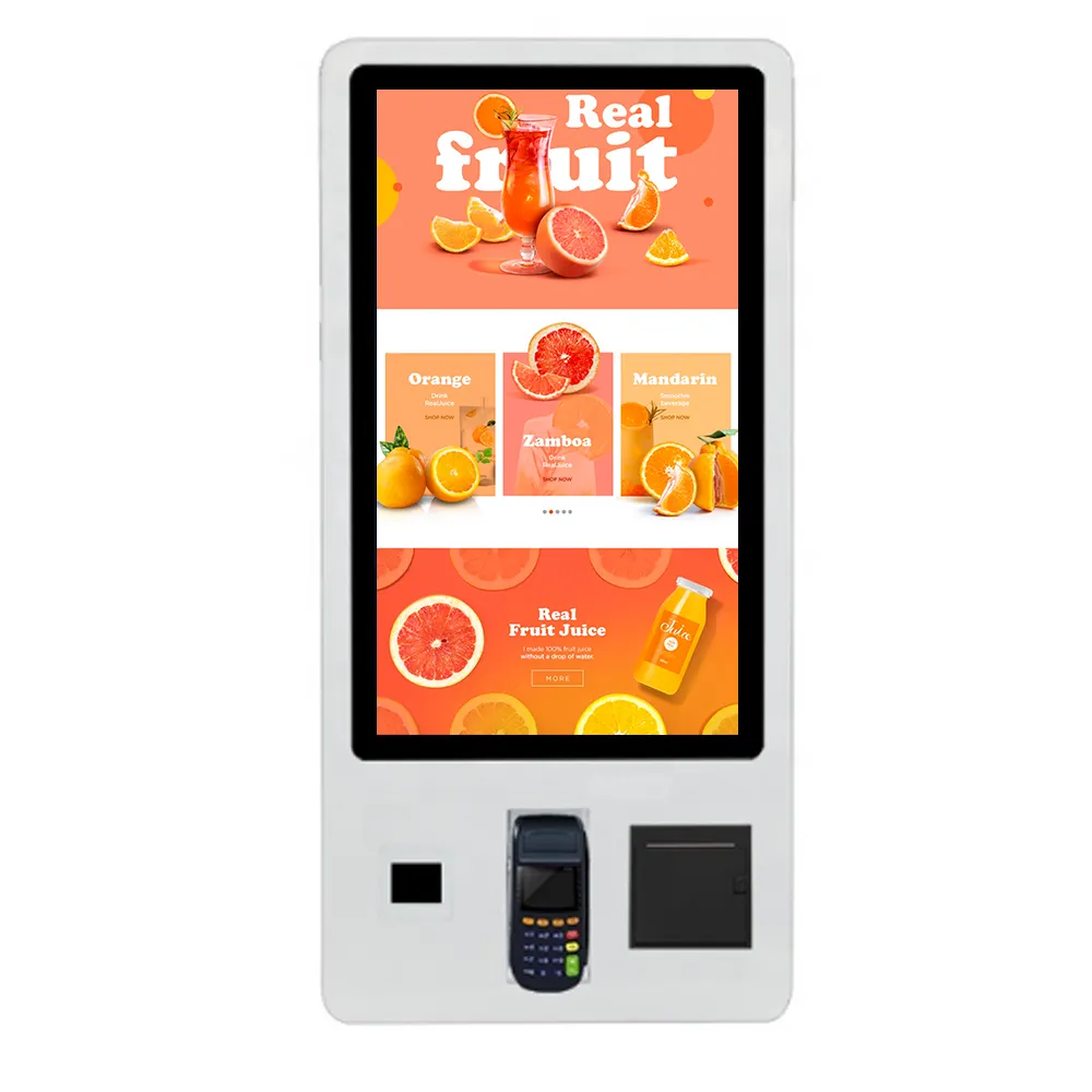 Kiosks de encomenda auto-encomenda tela sensível ao toque, pagamento independente, interativo, encomenda, comercial, propaganda