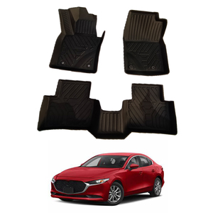 Tapis de voiture écologiques tendance, <span class=keywords><strong>3</strong></span> pièces, tapis de sol de voiture en TPE, tapis de pied, compatible avec MAZDA3 2019-2021 - Product Image 1
