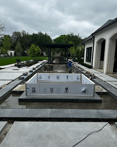 Barrière de sécurité pour <span class=keywords><strong>piscine</strong></span> en acrylique personnalisée, barrière anti-UV légère avec bords modernes et évolutive pour les piscines de toutes tailles - Product Image 5