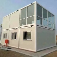 Maisons de conteneurs préfabriquées pliables prolongées/conteneur de vie pliable de 40 pieds/maison de conteneur pliable extensible