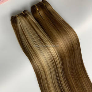 Extensiones de trama Remy 100% alineadas con cutícula Europea Genius de 50g al por mayor doble dibujado a mano estilo ondulado natural virgen rusa - Product Image 1