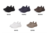 Chaussures respirantes antidérapantes à soutien de la voûte plantaire en PU souple imprimées en 3D de haute qualité