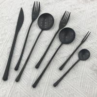 Ensemble de couverts en acier inoxydable 304 de style simple, cuillère, fourchette, couteau de luxe, argenterie pour café, hôtel, restauration occidentale