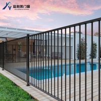 Moderner DIY Edelstahl & Aluminiumlegierung Garten- & Schwimmbadzaun für Balkon, Treppe, Hotel, Villa