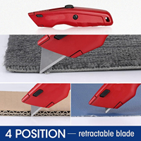 Premium All-Metal Heavy Duty Box Cutter Outil de couteau utilitaire Changement rapide Lames de rasoir supplémentaires DIY OEM Personnalisation prise en charge en Chine
