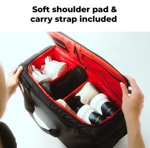 Nouveau sac de sport pour baskets avec 3 séparateurs ajustables, sacs de voyage avec bandoulière, sacs à chaussures pour le voyage - Product Image 2
