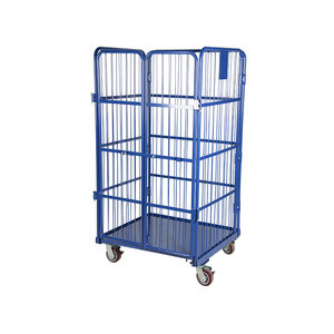 4 Mặt Nestable Siêu Thị Kho Lồng Xe Đẩy CuộN Pallet Container - Product Image 1