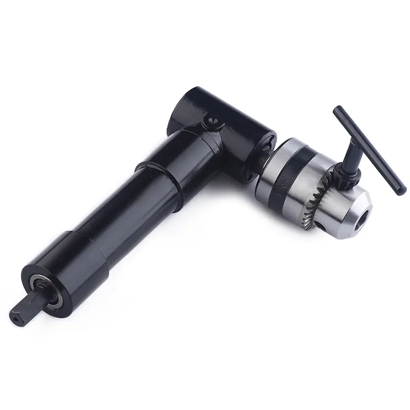 90 Degree Head Right Angle Drill Attachment Chuck Key Handle Drill Adapter Chuck Of Power Electric Drill Tool