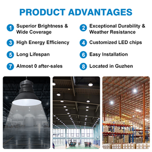 Exporteur Hot Sales <span class=keywords><strong>LED</strong></span> High Bay Verlichting voor Industrie en Fabrieken 100W 150W 200W 250W 300W Hoge Helderheid High Bay Verlichting - Product Image 2