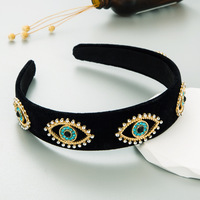 Accessoires cheveux couleur unie bandeau tête cerceau Lucy Bule mauvais œil bandeau pour femmes filles