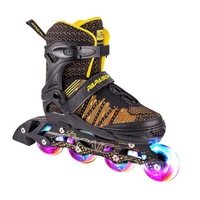 Usine directement vente clignotant patins à roulettes chaussures patins à roues alignées pour enfants ou adultes