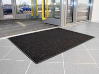 Tapis d'entrée robuste en polyester côtelé rayé lavable – Protégez votre sol – Tapis de bienvenue