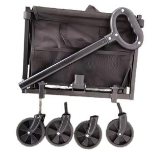 हल्के फोल्डेबल शॉपिंग ट्रॉली बच्चे खिलौना खेल फोल्डिंग वैगन प्लेटफॉर्म कार्ट आउटडोर उपयोग के लिए - Product Image 2