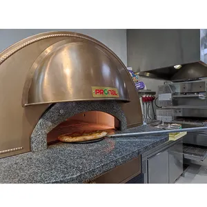 Pizza Forno 400 Graus Cor Bronze Horno Pizza Napolitana Escultura Aparência Forno De Pedra Para Bar