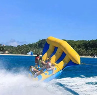 Bouées gonflables en PVC pour sports nautiques et jeux : Bateau banane, Tube de remorquage volant, Tube de pêche volante pour adultes, Bateau gonflable