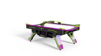 Table de hockey sur air Power Puck, machine de jeu d'arcade à monnayeur pour 2 joueurs, avec affichage numérique LED du score et système de rédemption de tickets