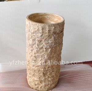Lavabo <span class=keywords><strong>de</strong></span> luxe pour hôtel, lavabo sur pied beige avec finition naturelle, lavabo carré ou rond pour villas et salles <span class=keywords><strong>de</strong></span> <span class=keywords><strong>bain</strong></span> à domicile - Product Image 2