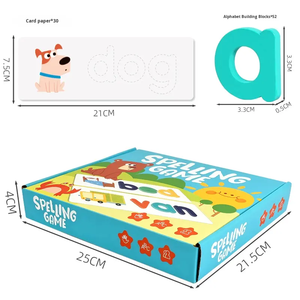 Enfants <span class=keywords><strong>orthographe</strong></span> 26 lettres mots anglais <span class=keywords><strong>orthographe</strong></span> compréhension <span class=keywords><strong>exercices</strong></span> anglais Puzzle jeux jouets en bois - Product Image 5