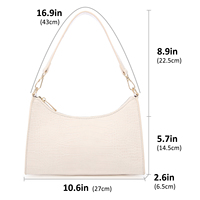 Nouvelles dames élégantes petit sac à bandoulière sacs à main femmes pochette sac à main solide fermeture éclair mode sac de messager pour rencontres fête Shopping