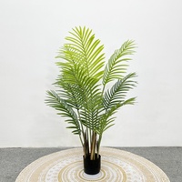 Palmier artificiel écologique de 130 cm, plante décorative d'intérieur et d'extérieur pour la décoration de la maison, les mariages et les fêtes de Noël