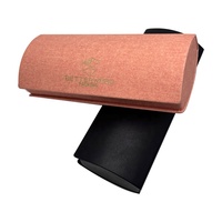 Étui de rangement pour lunettes avec impression de logo, accessoires pour lunettes, étuis à lunettes de soleil ovales, boîte à lunettes magnétique