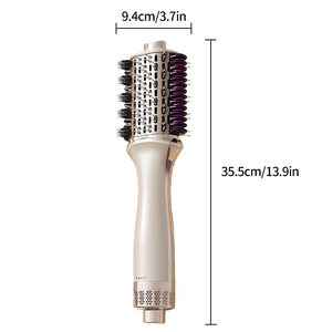 Cepillo eléctrico 2 en 1, cepillo de aire caliente para peinar, secador de pelo, rizador, plancha alisadora eléctrica, cepillo de aire caliente, secador de pelo - Product Image 1