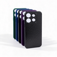 ONE-CASE Coque de téléphone portable personnalisée, design tendance, ultra-fine, TPU+PC, antichoc, peinture UV, texture fibre de carbone, cadre d'appareil photo