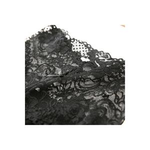 Leggings lunghi a vita alta in cotone pettinato con orlo e pizzo da donna - Product Image 5