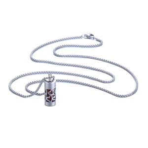 Flacon de parfum en acier inoxydable, diffuseur d'aromathérapie, pendentif médaillon - Product Image 1