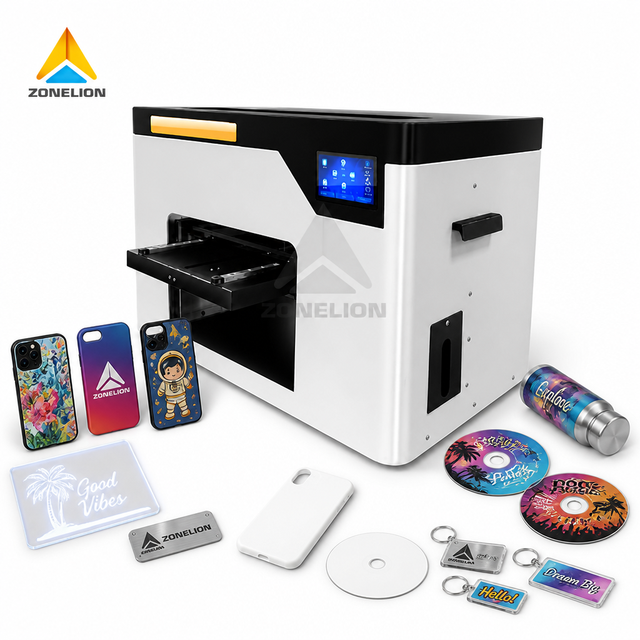 Uv Printer Small Business Personal Flatbed with Ccd Mini Eufymake UV Dtf 3D Texture Printer with Laminator Sticker