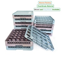 Panier de rangement en maille plastique pour tasses et verres de restaurant et d'hôtel, écologique, empilable, support de cuisine, panier de rangement pour tasses, direct usine