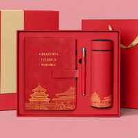 Ensemble de carnet en simili cuir avec boîte cadeau personnalisée, tasse isotherme et kit de stylos pour la promotion d'événements d'entreprise