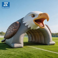 Arche gonflable en forme d'aigle pour événements, tunnel gonflable de mascotte, entrée de compétition sur le thème des animaux, entrée d'activité gonflable