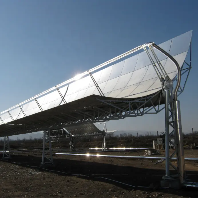 Hochtemperatur-Parabolrinnen-Solarkollektor für industrielle Prozess heizung und solar thermische Stromer zeugung