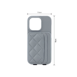 Fundas de cuero de teléfono de diseño personalizado para iPhone 14 pro <span class=keywords><strong>Max</strong></span> para iPhone 13 <span class=keywords><strong>max</strong></span> pro Funda de cuero PU con Tarjetero con correa cruzada - Product Image 2
