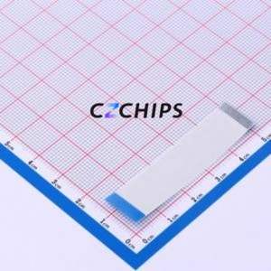 JS05B-24P-050-3-4 FFC Cable (Flexible Flat Cable) P=0.5mm Connector 24P 0.5mm 0.3mm Reverse - Product Image 2