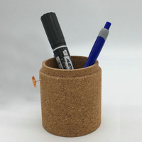 Étui de conteneur en bois de liège pour stylo, porte-stylo de bureau léger pour Pot à brosse