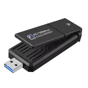 HG 핫 세일 6B36 무료 드라이버 1300M 듀얼 밴드 USB3.0 무선 네트워크 카드 USB 와이파이 어댑터 노트북 용