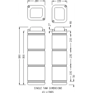 Réservoir d'eau portable modifié sur mesure pour les activités de <span class=keywords><strong>camping</strong></span>-<span class=keywords><strong>car</strong></span> et de plein air modernes Utilisation optimale pour les pièces de <span class=keywords><strong>camping</strong></span>-<span class=keywords><strong>car</strong></span> et de remorque de caravane - Product Image 4