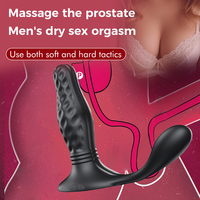 Télécommande, Plug Anal Rétractable, Masseur de Prostate, Jouets Sexuels Adultes Unisexe, Fonction Vibration Partagée pour Extérieur