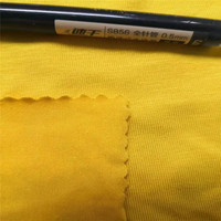 Tissu jersey simple en bambou et élasthanne certifié Oekotex-100, 210-290 g/m², 95 % bambou, 5 % élasthanne, écologique, pour t-shirts et canapés pour filles