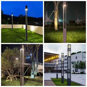 Lampadaire de jardin extérieur en fer LED 2700K Blanc Chaud IP65 Non-démontable AC 220V Détecteur de mouvement Alimenté par énergie solaire Angle de faisceau 144° - Product Image 3