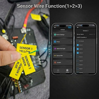 Panneau de commutation 8 canaux Pro avec protection contre les basses tensions, courant maximal 120A, 12V 24V, rétroéclairage DIY, panneau de commutation 8 gang pour voiture