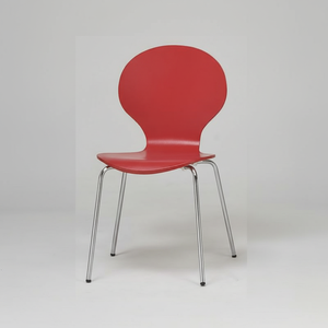 Silla de comedor moderna de madera maciza apilable muebles para el hogar con aplicación en la cocina - Product Image 1